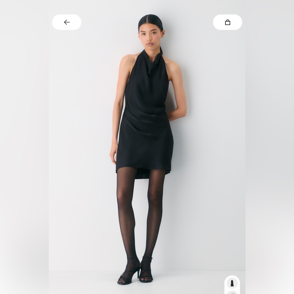 Aritzia Babaton Black Halter Dress - Picture 2 of 9